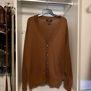 Forever 21 Chestnut Cardigan Sweater